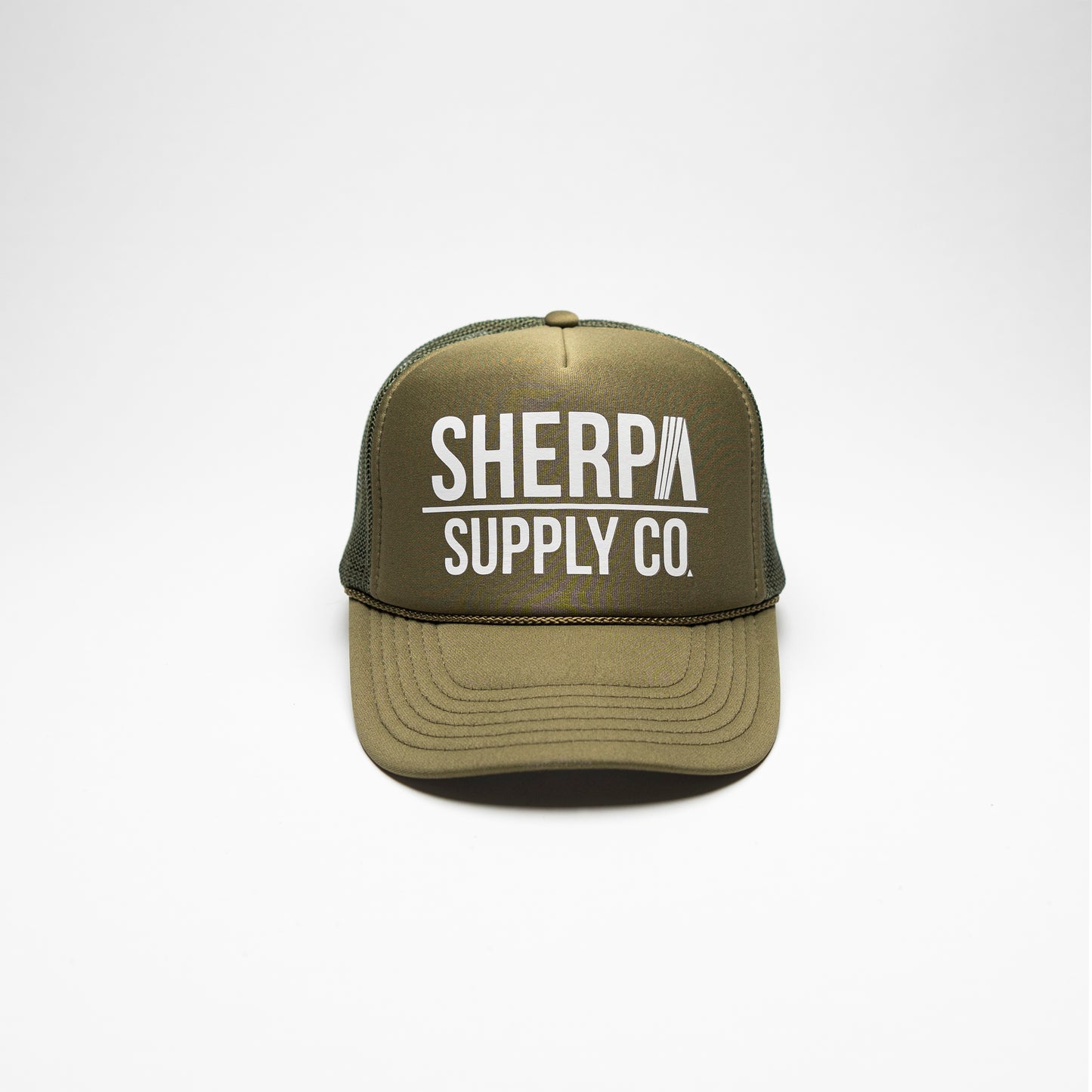 Sherpa Supply Trucker - Olive/White